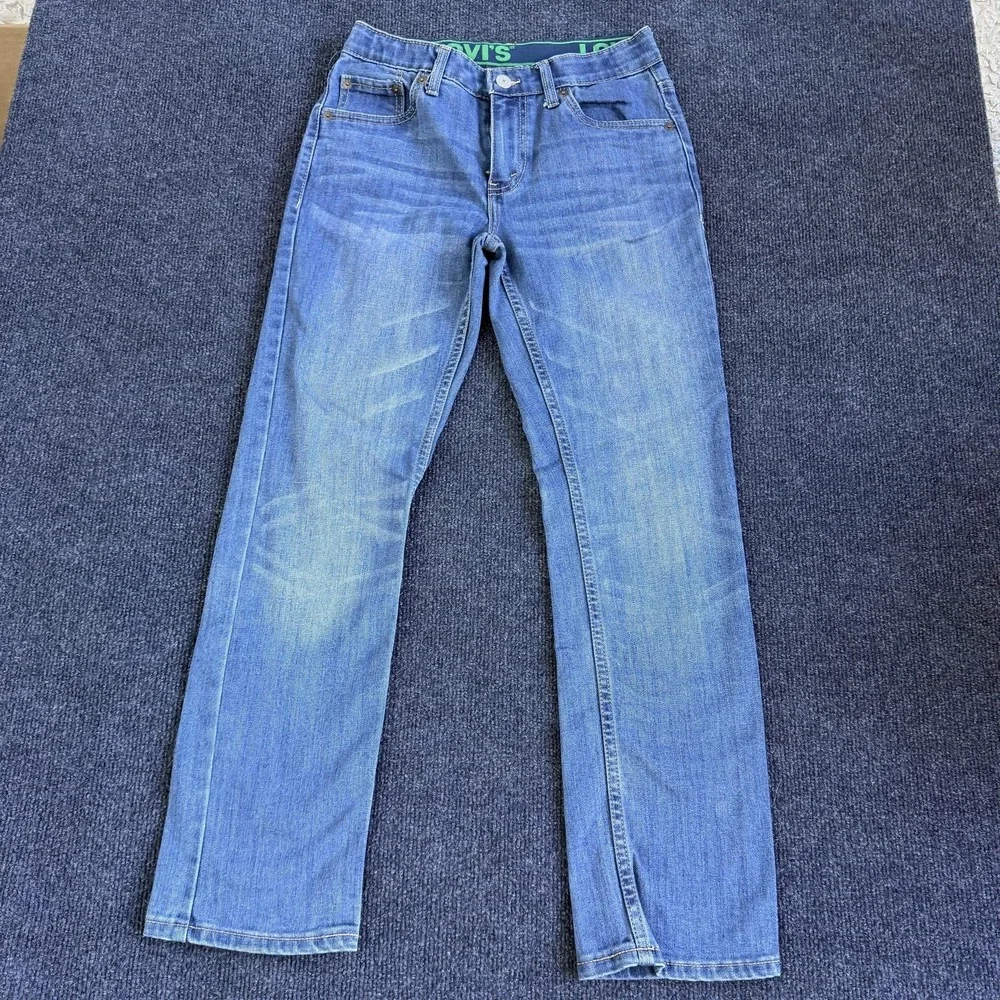 Levis 511‎ Jeans Boys 12 Regular 26x27 Blue Slim Straight Denim Stretch Casual